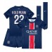 Paris Saint-Germain Randal Kolo Muani #23 Hjemmedraktsett Barn 2024-25 Korte ermer (+ Korte bukser)